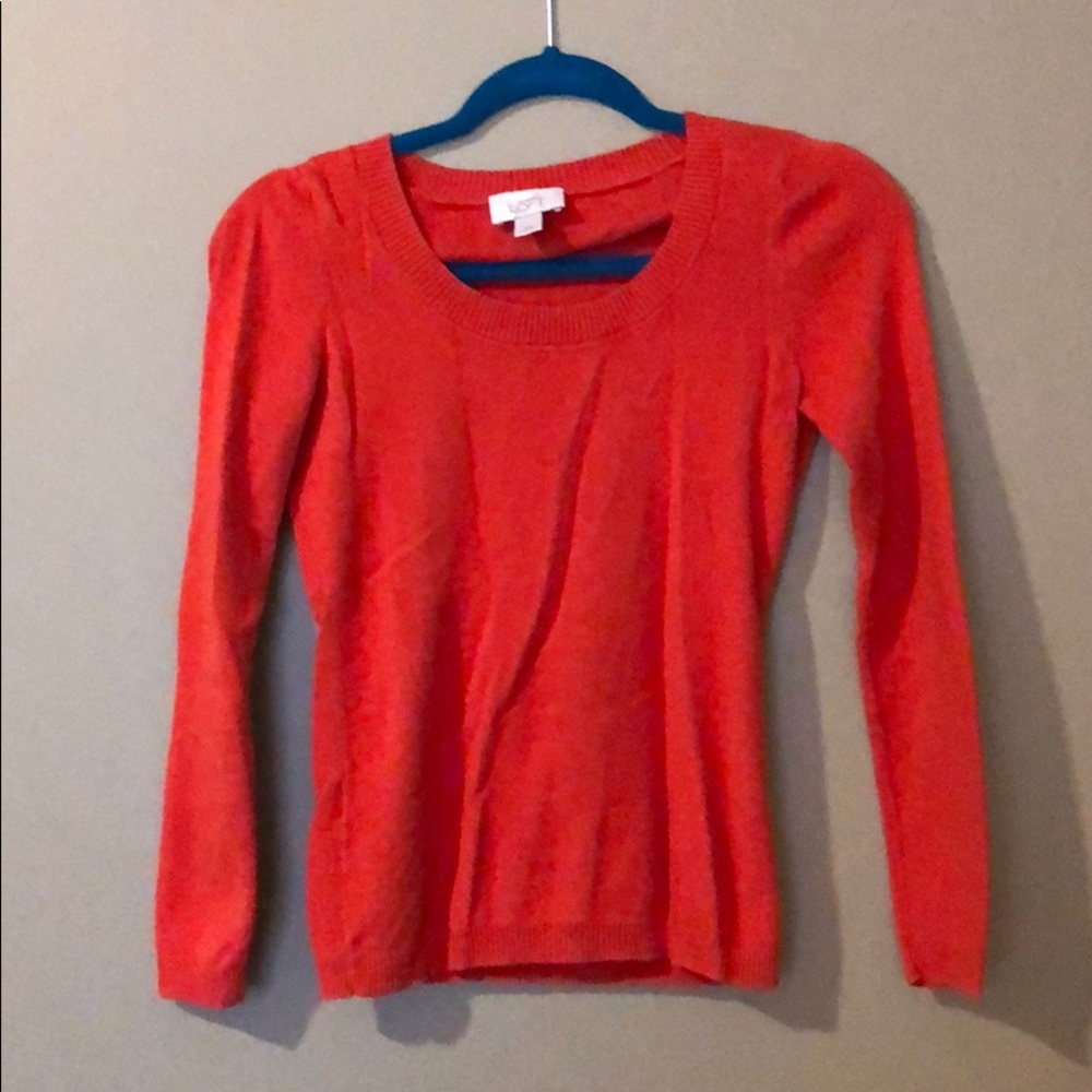 Orange Pima Cotton LOFT Sweater